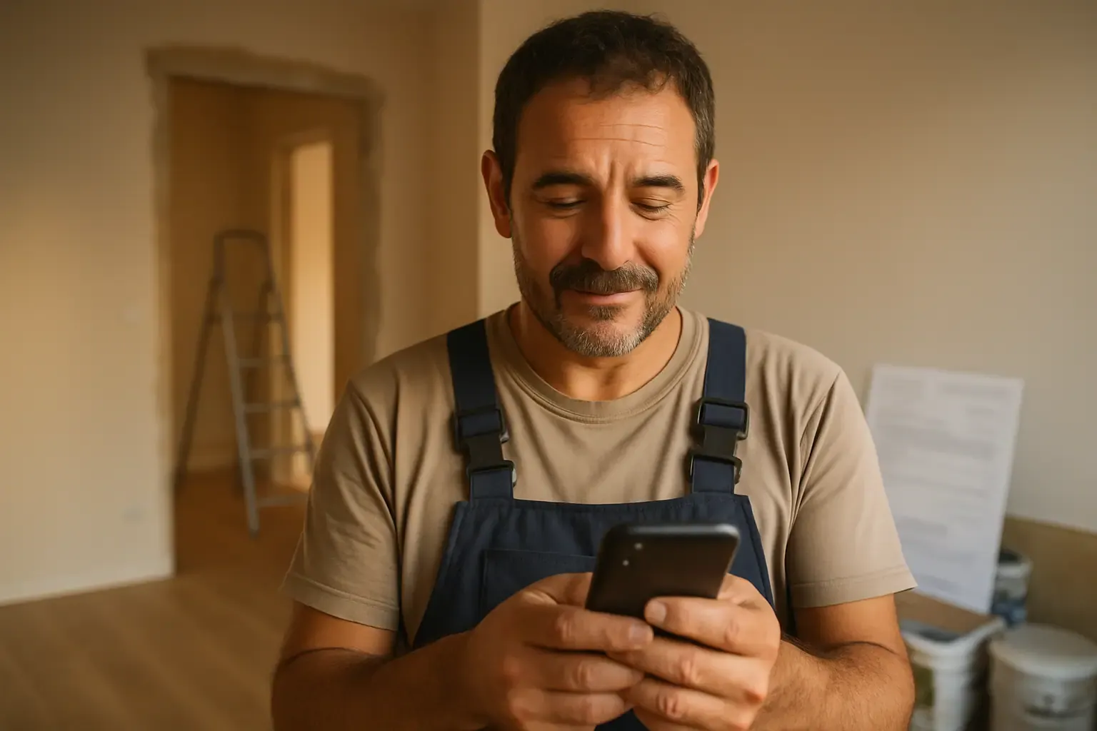 Autónomo de reformas cobrando una obra a tiempo y sin sustos